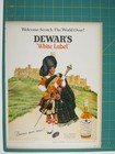 Print Ad Dewars White Label Scotch Whisky Highlander Edinburgh Castle Scotland