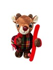 Animated Singing Walking Rudolph Reindeer Christmas Dan Dee Plaid Skis