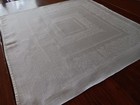 Set 8 Irish Linen Damask Dinner Napkins Art Deco Laurel Leaf Swirls Napkin 18 