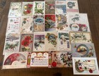 Lot Of 25 vintage Antique new Year holiday  postcards  1900 s in Sleeves s395