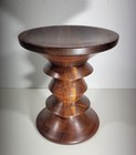Herman Miller Eames Walnut Turned Wood Stool authentic Vintage time Life shape C