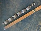 Vintage 100  Copper Southwest Link Bracelet Rectangles Western Size 6 5   