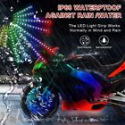 16pcs Motorcycle Rgb Led Strip Light Under Glow Neon Kit Bluetooth App Control