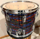 90 s Ludwig 15 X 12 Pyschedelic Wrap Converted Floor Tom 6 Ply  Pls Read  