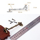 Vintage Cabin Hook Eye Latch Gate Door Swivel Window Door Brass Hook Bronze Tone