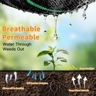 Amagabeli Garden   Home 3ft X 50ft Weed Barrier Landscape 4 3oz-3x50ft  Black