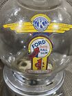 Glass Globe Ford Chickle Gumball Vending Machine   Key Ford Gum   Machine Co Usa