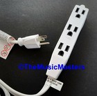 3 Outlet 12ft Electric Ac Extension Cord 3-way Splitter Power Adapter Cord Cable