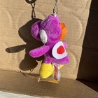 Super Mario Bros Purple Yoshi Stuffed Plush Keychain  2007 Vintage 5    
