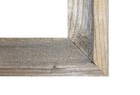 4x6-2  Wide Signature Reclaimed Rustic Barn Wood Open Frame  no Glass Or Back 