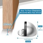 Door Stops  Floor Door Stopper No Drill Stainless Steel Floor Mount Doorstops   