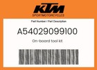 Ktm Genuine On-board Tool Kit - A54029099100