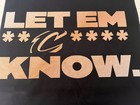 Rally Towel  2 Sga 4 18 26 Cleveland Cavaliers Cavs Let Em   c     Know Game 1