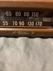 Vintage Tele-tone Tube Radio Tested Working Am Mid Century Retro Brown Tabletop