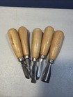 Vtg Speedball Printmaking Lot   No 49 4  Brayer Roller Boxed     5  Lino Chisels