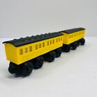 Wooden Railway  Compatible Yellow Passenger Coachs Custom  Thomas   Friends Brio