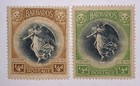 Travelstamps  1920 Barbados Stamps Scott  140-141 Victory Issue M Og H