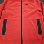 Nike Tech Fleece Full Zip Hoodie Youth Xl Red Heathered Athletic Sweatshirt