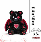 Emo Gothic Bear Plush With Wings Cute Creepy Plushie  Perfect Anxiety Stuffed An