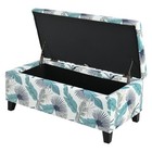 Storage Ottoman  Polyester Fabric With A Lovely Upholstered For Bedroom