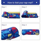  Toddler Nap Mat  Rollup Design Kid Sleeping Mat With Removable Excavator
