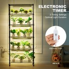 Plant Stand With Grow Lights 6 Tiers 150w 70 9  Tall Plant Grow Shelf