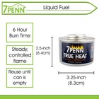 7penn 6 Hour Fuel For Chafing Dish - 24pk Chafing Dish Burners With Lid Openers