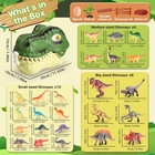 Dinosaur Toys For Kids 3-5 45pcs Realistic Jurassic Dinosaurs Figures With Eggs 