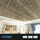 Art3d 2 x2  Drop Ceiling Tiles Glue Up Plastic Sheets In Antique Gold 12 Pack 48