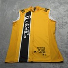 Mt Borah Cycling Vest Mens 2xl Yellow 2013 Pro Xc Full Zip Sleeveless Usa Made