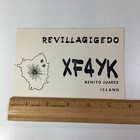 Benito Juarez Island Mexico Qsl Radio Card 1973 Carlos Levy Revillagigedo