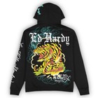Ed Hardy    crawling Tiger    Black Zip Up Hoodie