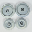 4 Vintage Clyde Ceramics Scotland Isle Of Skye Souvenir Plates Thistle