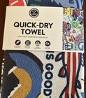 Life Is Good Quick Dry Micro Terry Towel 72 5 X 30 Inch New In Packaging