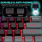 Chonchow Gaming Keyboard And Mouse Combo Led Backlit 104 Keys Full Size