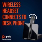 Plantronics Cs540 Wireless Dect Headset Connect Desk Phone Noise Canceling Mic
