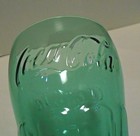 Coca Cola Vintage Green Embossed Drinking Glass 6   Traditional Style