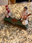Vintage Hometown Battery    possums    Baseball Mechanical Cast Iron Coin Bank As Is