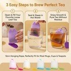 4 Pack Reusable Silicone Tea Bags Loose Leaf Tea Infuser Strainer Set Premium