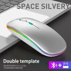 2 4ghz Optical Rgb Wireless Mouse - Usb Rechargeable Pc Cordless Laptop Mice Us