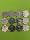 1999 Canadian  Millennium Quarters 12 Coin Set  Free Offer See Inside  