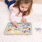 Melissa   Doug Zoo Animals Sound Puzzle - 8-piece Wooden Peg Puzzle With Light-a