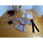 Pleasant Company American Girl Samantha Doll New Hair Net Meet Outfit Brooch Set