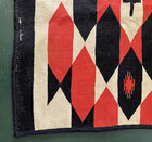 Germantown Navajo 21  X 18  Sampler Blanket Rug Weaving Antique Vintage