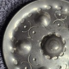 Vintage Jorgen Jensen Pewter Brooch Pin 158 Round Modernist Denmark Jewelry