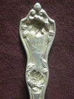Reed   Barton Sterling Intaglio Oval Soup Dessert Spoon 7 1 4  50g  Monogram L 