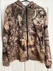 Deer Camo Hunting Fleece Lined Hoodie T-shirt Zipper Men   s Sz Medium