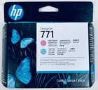 New Genuine Hp 771 Black light Gray Printhead     Ce020a - Expired 03-2020