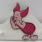 Vintage Piglet Disney Winnie The Pooh Wall Rack Coat Hanger Classic Pooh Pig