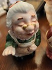 Fitz And Floyd Ceramic Santa   Mrs Claus Christmas Salt Pepper Shakers